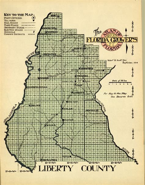 Florida Memory - Map of Liberty County, 1914