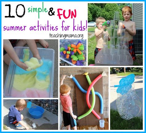 10 Simple and Fun Summer Activities for Kids