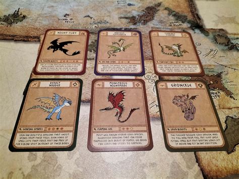 HTTYD Deck of Dragons how to Train Your Dragon Cards - Etsy