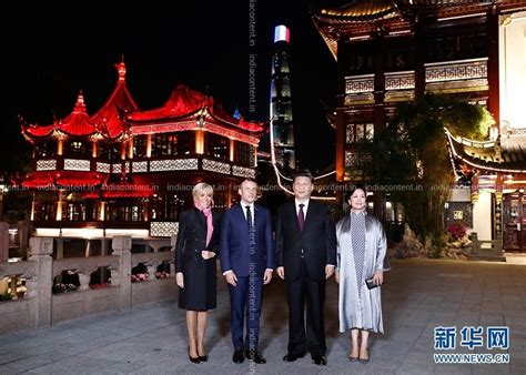 Buy Xi Jinping and his wife met French President and his wife in ...