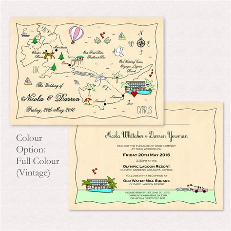 Illustrated Map Party Or Wedding Invitation By Cute Maps ...