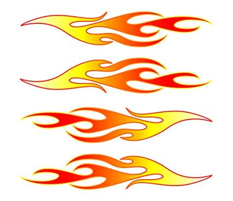 Chroma Graphics Chroma 8633 Flames Stick Onz Decal Vehicles Parts Vehicle Parts Accessories ...