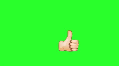 Thumbs Up Emoji Green Screen - YouTube