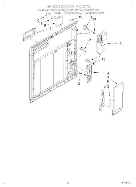 Whirlpool DU927QWDB1 Undercounter Dishwasher Parts and Accessories at ...