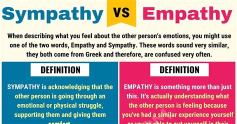 Empathy Vs Sympathy