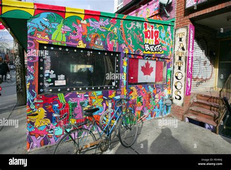 Kensington Market Toronto Graffiti Stock Photo - Alamy