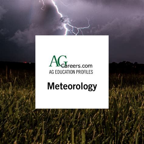 Meteorology | Education Profile | AgCareers.com