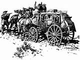 Stagecoach Coloring Pages sketch template