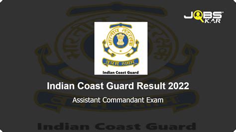 Indian Coast Guard Assistant Commandant Exam Result 2022 Download ...