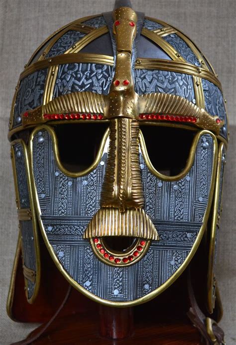 The Sutton Hoo Helmet is an icon of Anglo-Saxon England. | Sutton hoo, Anglo saxon, British history