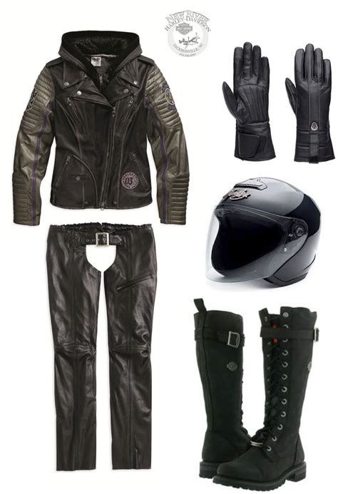 Harley-Davidson Riding Gear Outfit: Speedy Jacket, Gloves, Pink Label ...