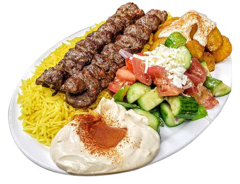 Kafta Kebab Platter 2pc – Pita Grill