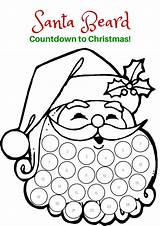Santa Beard Coloring Pages sketch template