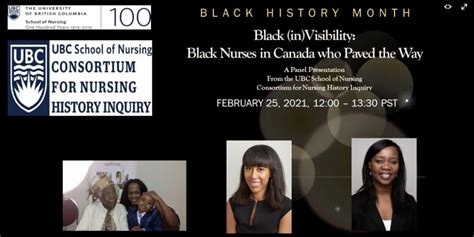 Recording of Black (in)Visibility: Black Nurses in Canada who Paved the ...