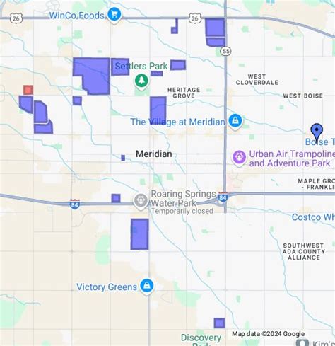 Meridian, Idaho Subdivisions - Google My Maps