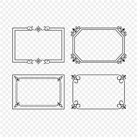 유럽 일러스트 직사각형 서예 프레임, 직사각형 클립 아트, 유럽식, 직사각형 PNG 일러스트 및 PSD 이미지 무료 다운로드 - Pngtree