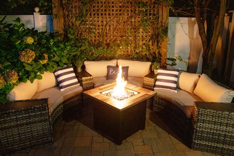 Cayden 25" H X 30" W Steel Propane Gas Fire Pit Table | BigEasyMart.com