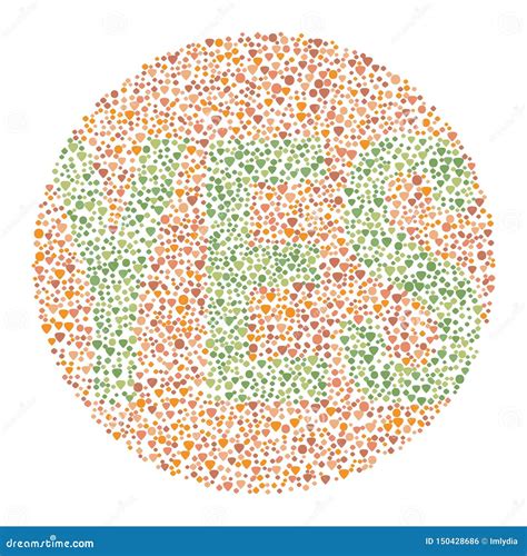 Daltonism Ishihara Test Red And Green Word YES Royalty-Free Stock Image | CartoonDealer.com ...