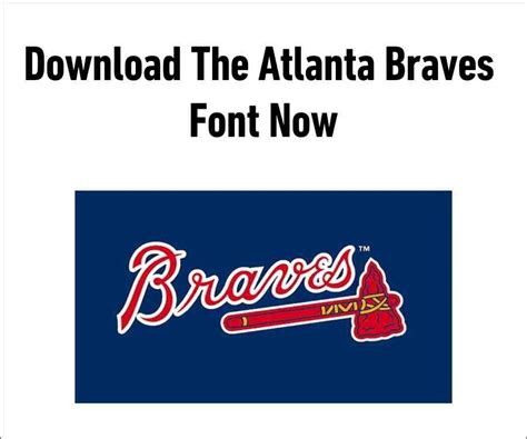 Download Atlanta Braves Font Free For Personal Use