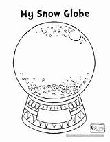 Snow Globe Coloring Page  Coloring Home sketch template