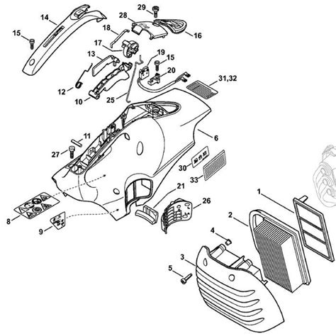 Shroud Assembly & Air Filter for Stihl TS410 TS420 Disc Cutters. | L&S Engineers