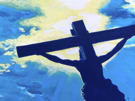 Forgive Them - Jesus on Cross Painting by Lance Brown - Fine Art America