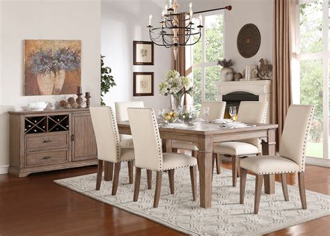 Mill Valley 7pc Dining Table Set | Las Vegas Furniture Store | Modern ...