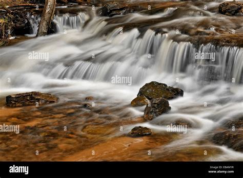 Wagner Falls in late winter, Munising, Michigan, USA Stock Photo - Alamy