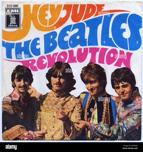 The Beatles - Hey Jude - Vintage Cover Album Stock Photo - Alamy