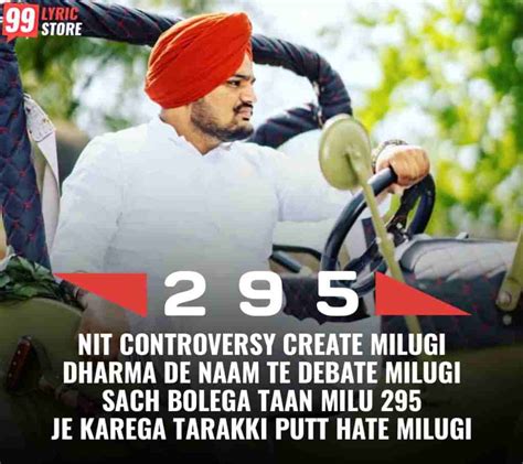 295 LYRICS - Sidhu Moose Wala | Nit Controversy Create Milugi | Moosetape | 99lyricstore