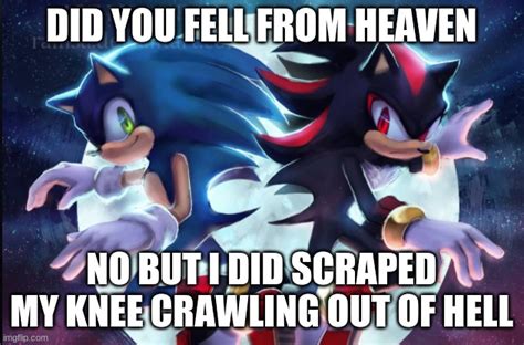 Sonic the Hedgehog and Shadow the Hedgehog - Imgflip