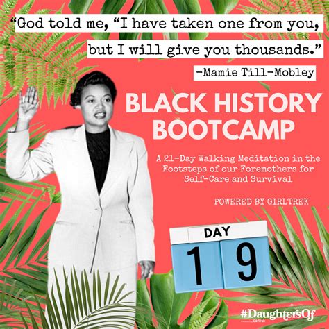 Foremothers | Day 19 | Mamie Till-Mobley – Black History Bootcamp