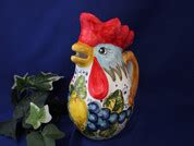 Italian Ceramics - Italian Rooster Pitchers - BellaSoleil.com