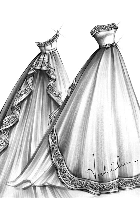 lesson plan fashion illustration gowns - Google Search | Fashion sketches dresses, Fashion ...