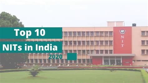 Top 10 NIT Colleges in India | NIRF Ranking 2020 | NITs - YouTube