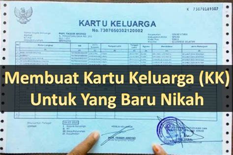 √ Cara Membuat Kartu Keluarga Baru Setelah Menikah Ternyata Mudah - Pakar Dokumen