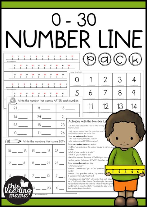 0-30 Number Line Activities Pack - This Reading Mama