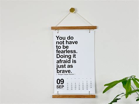 2023 Inspirational Quote Minimalist Wall Calendar LARGE - Etsy