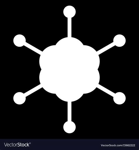 Business network the white color icon Royalty Free Vector