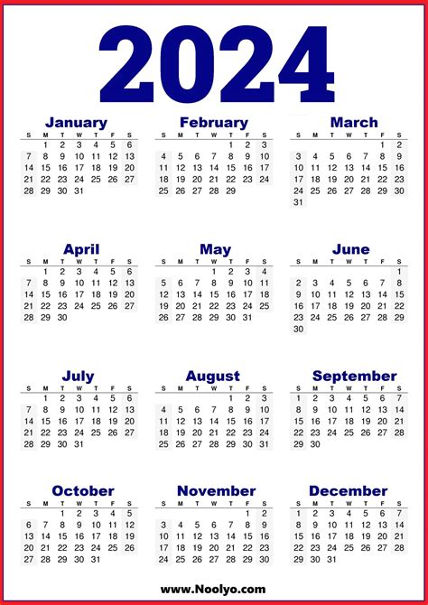 Printable 2024 Calendar - Shari Carmelle