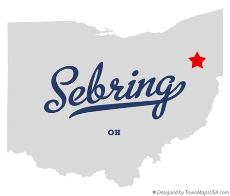 Map of Sebring, OH, Ohio