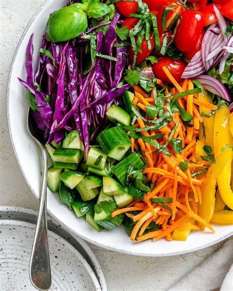 Rainbow Salad - Plant-Based on a Budget