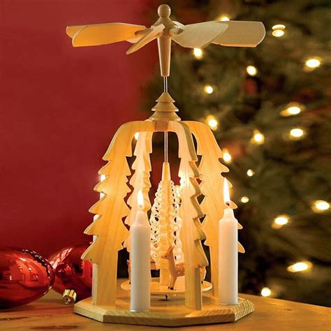 German Christmas Pyramid - Wooden Candle-Powered Carousel | German ...