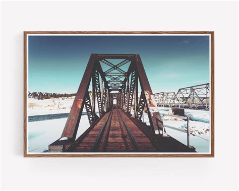 Rustic Decor - Bridge Wall Art - Landscape Wall Art - Large Wall Art ...