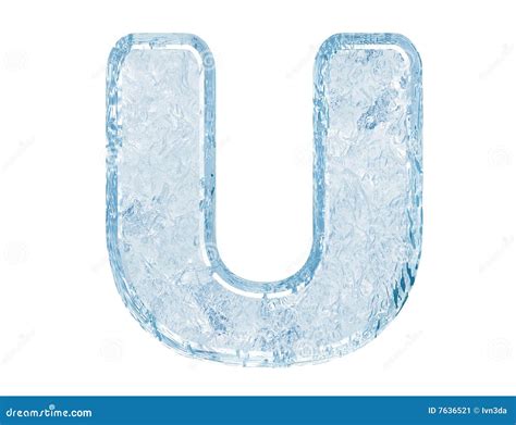 Ice Font Stock Image - Image: 7636521