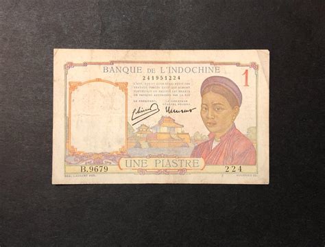 French Indo-china Banknote 1946 1 piastre Vietnam, Hobbies & Toys, Memorabilia & Collectibles ...