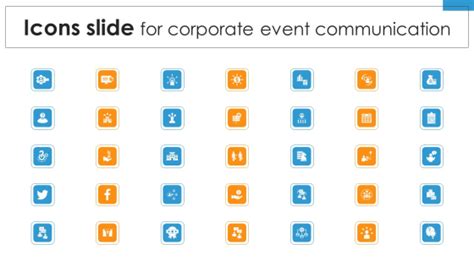 Icons Slide For Corporate Event Communication Ppt Layouts Slide Portrait PDF - PowerPoint Templates