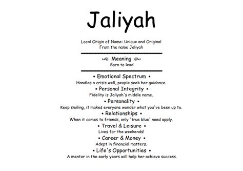 Jaliyah - Meaning of Name