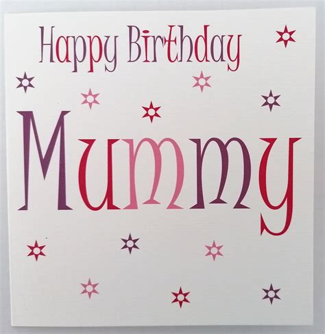 Happy Birthday Mummy Card - Etsy