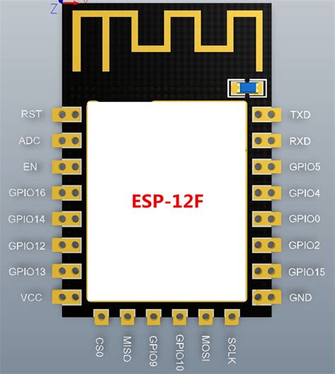 ESP-12F Wifi Module, ESP8266, 4MB - ElectroDragon